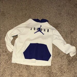 Jordan Kids White and Purple Hoodie
